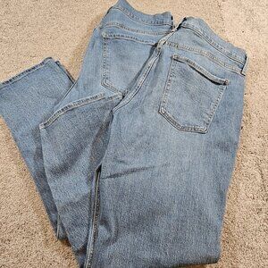 (2 Pairs) Old Navy Womens Mid-Rise WOW Boyfriend Blue Jeans Size 14 Petite